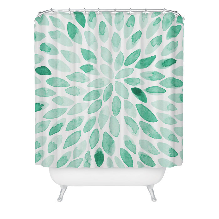 East Urban Home Geometric Shower Curtain Wayfair